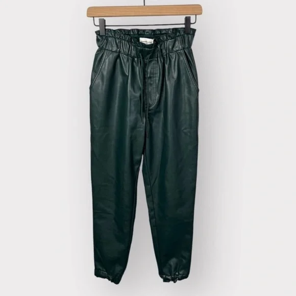 Abercrombie & Fitch Faux Leather Joggers - Picture 3 of 6